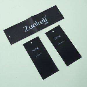 Custom Black and White Size Labels for Clothing